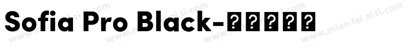 Sofia Pro Black字体转换